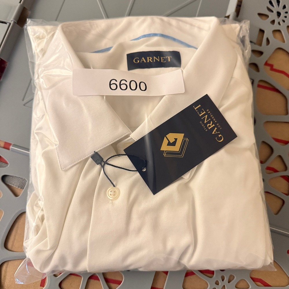 Studio Garnet Los Angeles Mens XXL White Button Up Long Sleeve Dress Shirt NWT - Picture 10 of 10